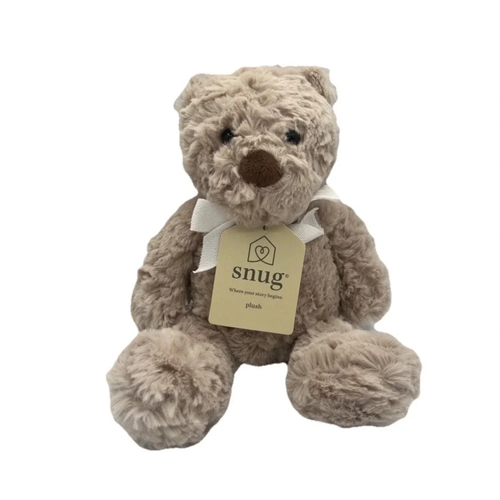 NWT Snug Baby Beige Teddy Bear Lovey Tan Plush Stuffed Animal Infant Comfort Toy